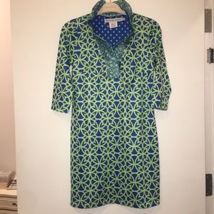 Gretchen Scott Jersey Ruffleneck Dress